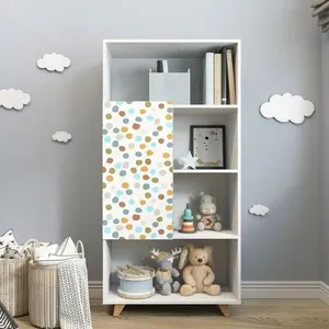 Estante Livreiro Infantil 1 Porta 4 Nichos Branco TX