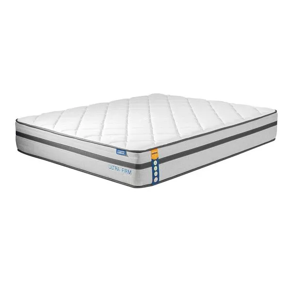 Colchão Casal Mola Ensacada Ultra Firm 138CMX30CMX188CM Luna CabeCasa MadeiraOriginals Cinza Cinza/Branco