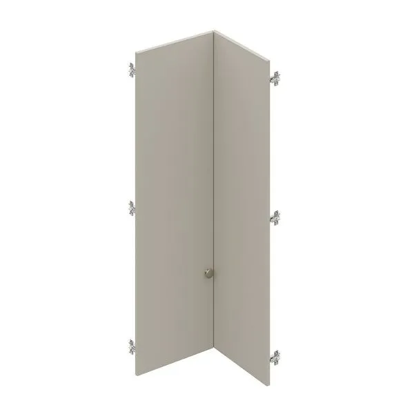 Conjunto de Portas para Guarda Roupa Módulo Canto Reto 119,5cm Frame CabeCasa MadeiraOriginals Arenas