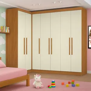 Guarda-Roupa Modulado Infantil 7 Portas Jasmim Cinamomo/Off White