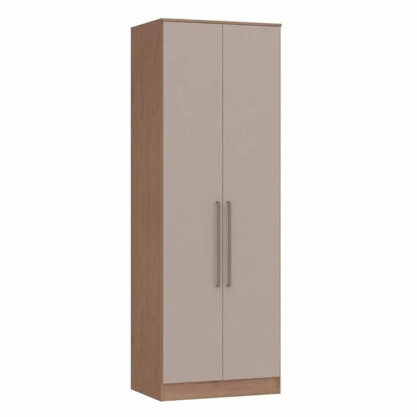 Guarda Roupa Modulado 2 Portas Requinte 100% MDF Macadâmia/Duna Line