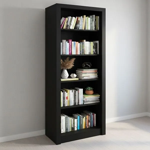 Estante Multiuso Escritório 171,5x60cm com 5 Prateleiras ME4104 Preto