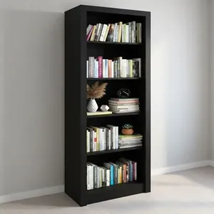 Estante Multiuso Escritório 171,5x60cm com 5 Prateleiras ME4104 Preto