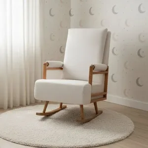 Poltrona de Amamentação Balanço Mila Bege Off White Off White