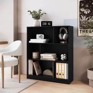 Estante Gamer 6 Nichos B25 Preto/Verde