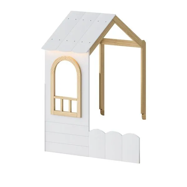 Telhado para Cama Reversível Solteiro New Garden Casatema Branco/Natural