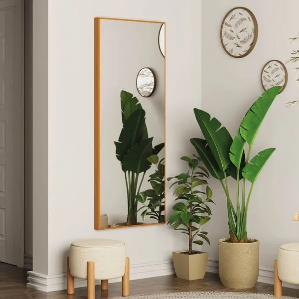 Espelho Decorativo Retangular 150x61cm Ananda CabeCasa MadeiraOriginals Mel