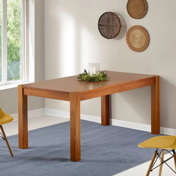 Mesa de Jantar 8 Lugares 210cm Madeira Maciça Primavera CabeCasa MadeiraOriginals Marrom