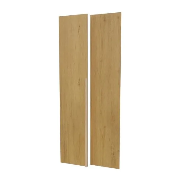 Kit 2 Portas para Guarda-roupa de Canto Reto Modular 95cm Jade CabeCasa MadeiraOriginals Avelã