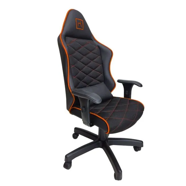 Cadeira Escritório Gamer Corino com Relax Laranja