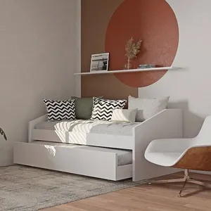 Bicama Babá para Quarto Infantil 100% MDF Branco