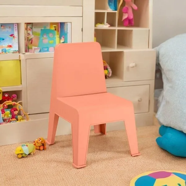 Cadeira Infantil em Polipropileno Origami Pêssego
