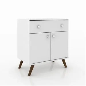 Buffet 2 Portas 1 Gaveta Retrô RT3021 Branco