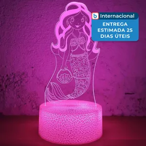 Luminária Ichony 3D Sereia A-MBI