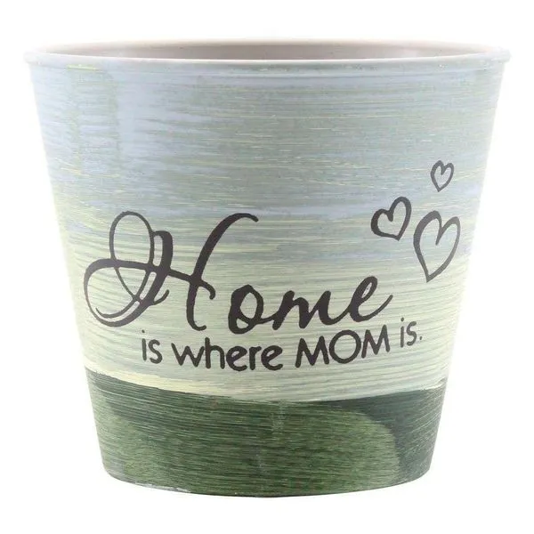 Mini Vaso De Planta Cachepot Estampado Decorado 11cm