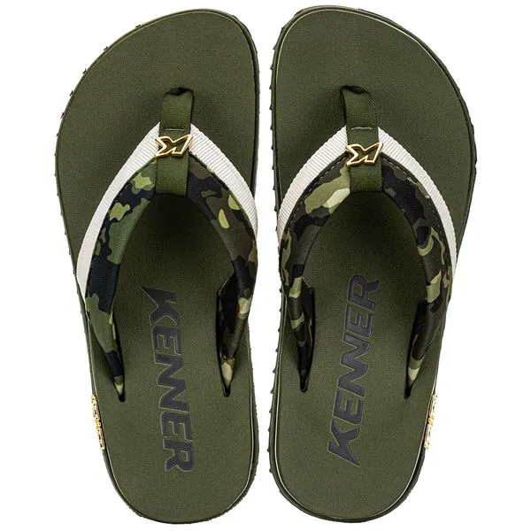 Chinelo Masculino Kivah Colors Kenner EDS OLIVA 38