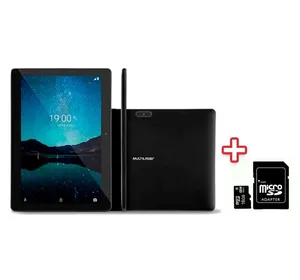 Kit Tablet Multilaser M10A Lite 32GB Tela 3G Wi FI Câmera Traseira 5MP+Cartão de Memória MicroSD 16GB Classe 10 MC110GT + Adaptador SD Goldentec
