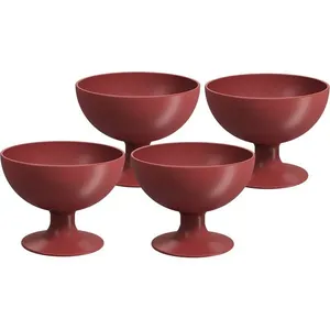 Jogo com 4 Taças Coza Cozy Vermelho 99431/4465