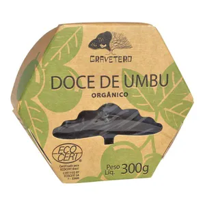 Doce Orgânico de Umbu de Corte Gravetero 300g