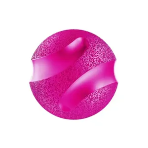 Brinquedo Bola Maciça Slim Ball Stark Pet Rosa 70 mm