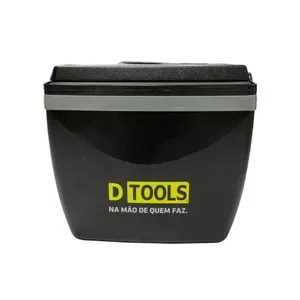 Caixa Térmica 18L Preta com Tampa de Vedação para Praia Viagem e Camping Dtools Caixa Térmica 18L Preta com Tampa de Vedação Térmica Dtools