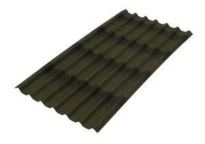 Telha ecológica ondulada betuminosa 195x96cm 3mm Stilo 3D verde Onduline