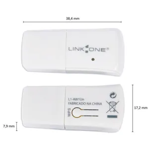 Adaptador Wireless - USB 2.0 - Link-One N150 - Branco - L1-AW1Un