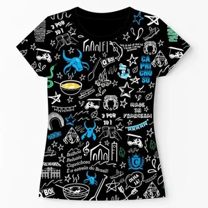 Baby Look Gibi Q'Boi Caprichoso Preto GG (MP)