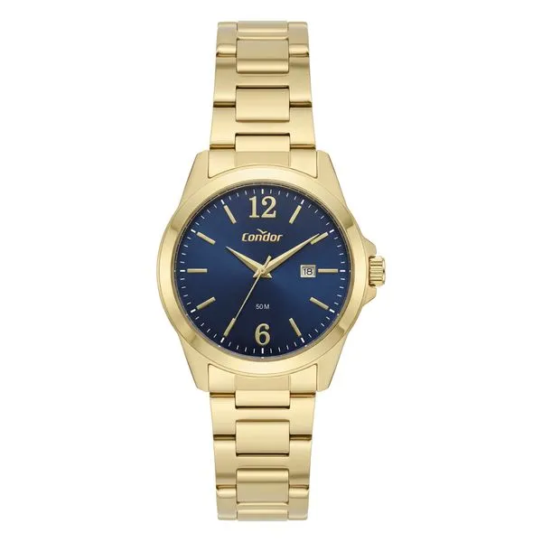 Relógio Condor Masculino Dia A Dia Dourado - CO2115NDV/4D