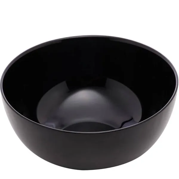 Bowl de Vidro 300ml Tigela Cumbuca Preta Shimeji Opalino Diwali Sobremesa