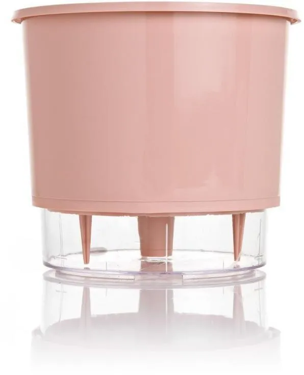 Vaso Autoirrigável Número 3 Pastel Raiz Rosa 16x14,3cm