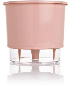 Vaso Autoirrigável Número 3 Pastel Raiz Rosa 16x14,3cm