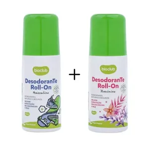 Kit 2 Desodorantes Roll-on Infantil Natural 75ml - Bioclub