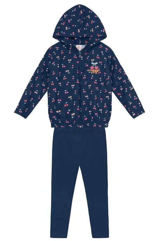 Conjunto infantil menina de cerejinhas Brandili -1