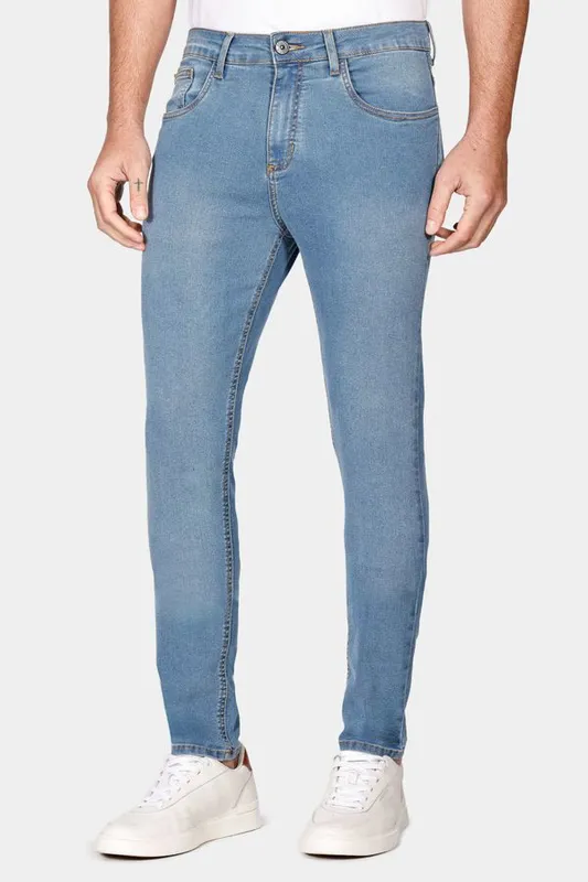 Calça Jeans Corte Skinny Azul - 38