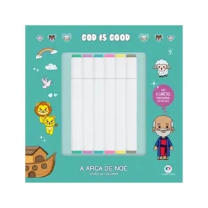 Kit Livro Ciranda Cultural A Arca de Noé com 6 Canetas KIT LIVRO CIRANDA CULTURAL A ARCA DE NOE