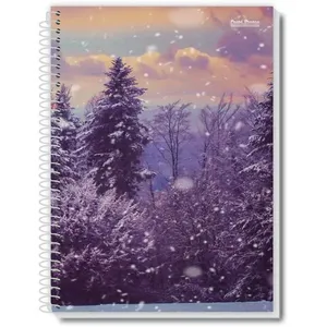 CADERNO ESPIRAL 1/4 CAPA DURA NEW 200FLS.