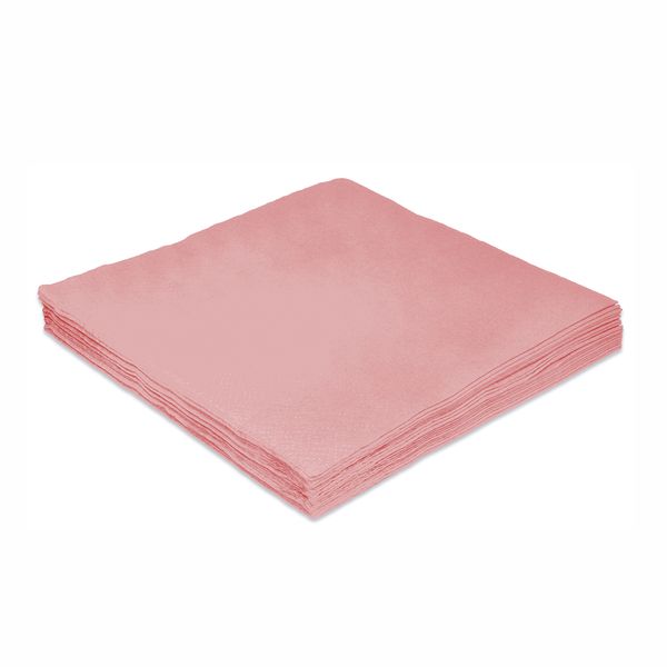Guardanapo Silver Rosa Bebê 25x25cm com 20 Folhas