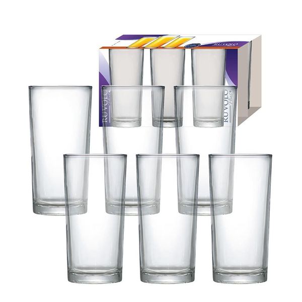 Conjunto de Copos Long Drink Multiuso 255 ml 6 Peças Ruvolo Transparente
