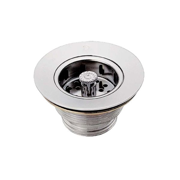 Válvula de escoamento Plus para tanque 3.1/8" x 1.1/2" sem ladrão cromado Esteves