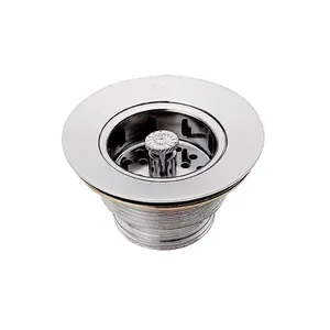 Válvula de escoamento Plus para tanque 3.1/8" x 1.1/2" sem ladrão cromado Esteves