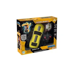 Carrinho de Controle Remoto Megaformers Auto Saturn com Transformação Automática em Robô, Giro 360 Graus e Luz de LED Carrinho de Controle Remoto Megaformers Auto Saturn com Transformação em Robô e Giro 360 Graus