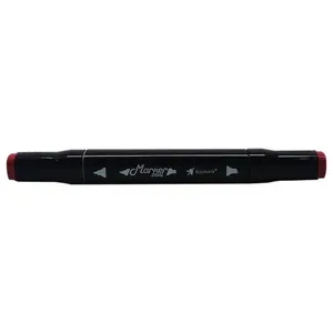 Caneta Marcador Ponta Dupla Marker Dual Old Red