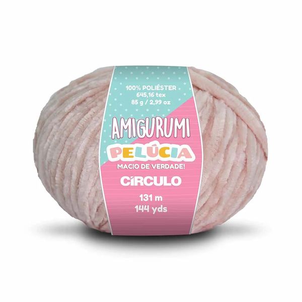 Linha Círculo Amigurumi 254m Nº6/5 3148 Rosa Macadâmia