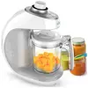 Processador de Alimentos para Bebês NutriChef para Bebês 2 em 1, 300mL 430W, com Temporizador, ELECHOMES PKBFB18, Branco 110v
