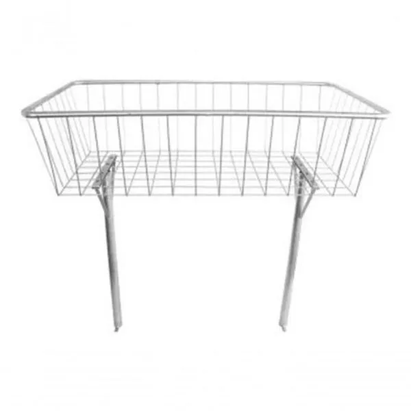 Cesto Aramado para Calçada G13 Lixeira para Rua 1,50 m em Aço Carbono SAE 1020 Galvanizado Prata Higipack Cesto Aramado para Calçada G13 Lixeira para Rua 1,50 m em Aço Carbono Galvanizado Prata Higipack