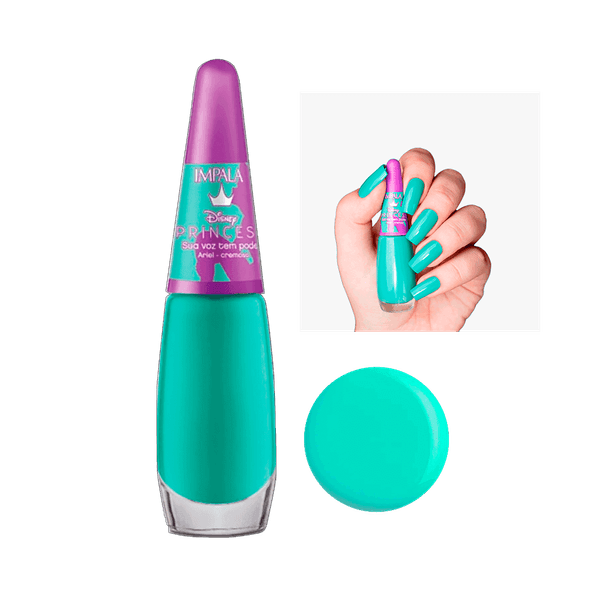 ESM IMPALA DISNEY PRINCESA ARIEL Sua Voz Tem Poder 8ml - Turquesa Cremoso
