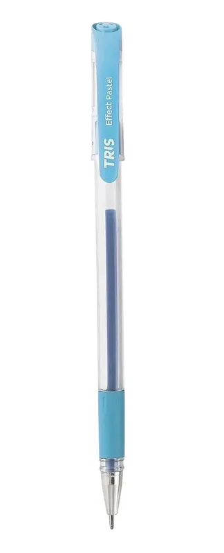 Caneta Gel Azul Pastel