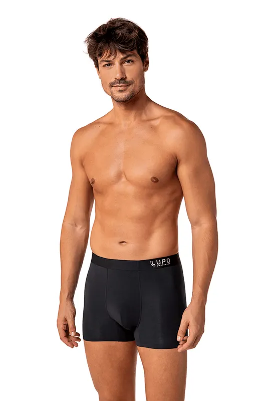 Cueca Boxer Tecnofusão Masculina Lupo Tamanho: G (46 a 48) | Cor: Preto
