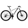 Bicicleta Aro 29 Krw Alumínio 27 Vel Freio Hidráulico Suspensão Dianteira S8 15.5 Branco-Preto